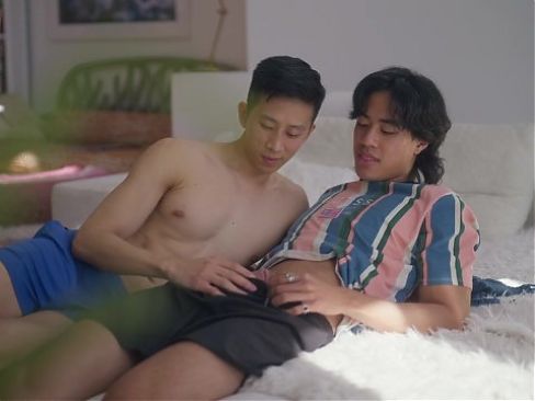 Jay Wu fucks Tyler Wu, Asian boys fuck raw and swallow up cum