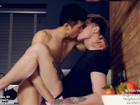 Asian jock breeds boyfriend (interracial couple)